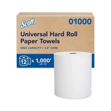 Scott Professional Hard Roll Paper Towels, Bulk, 12 Rolls x 1000' (01000)