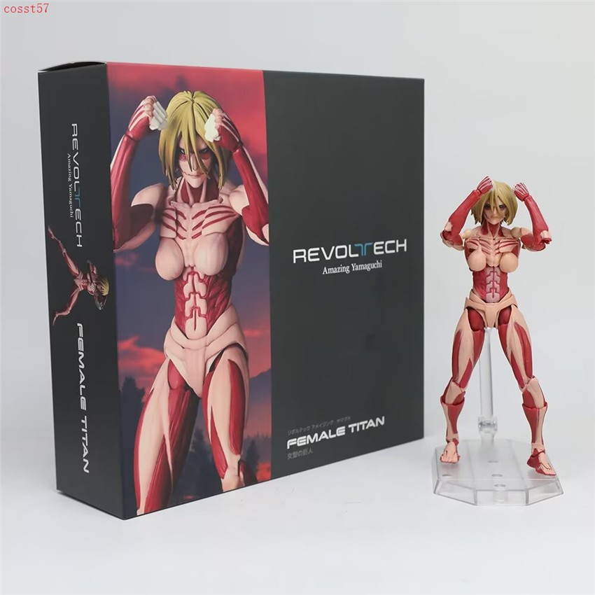 Figura de acción Attack on Titan Annie Leonhart Titán femenina muñeca modelo juguetes 15 cm