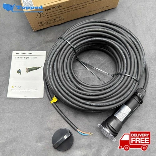 NEW 100FT 18W 12V 7 RGB LED 1.5 Pool Light for Pentair GloBrite 602053 602056