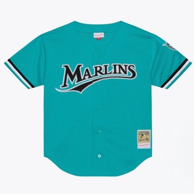Florida Marlins Mitchell & Ness Andre Dawson 1995 Button Down BP Jersey Sz XL