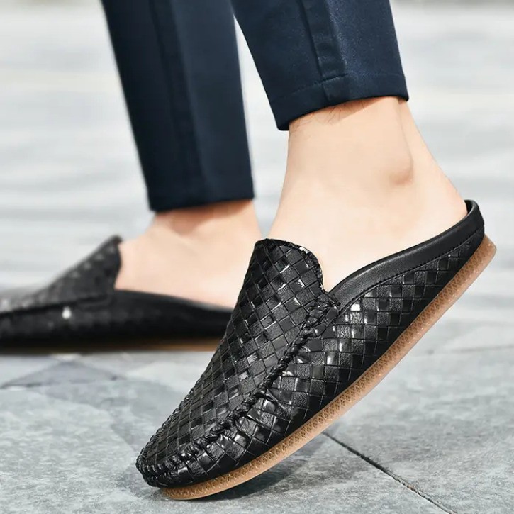 PANTOFOLA D’ORO Sandali ciabatte uomo casual punta tonda chiusa mules flat casual scarpe guida tg