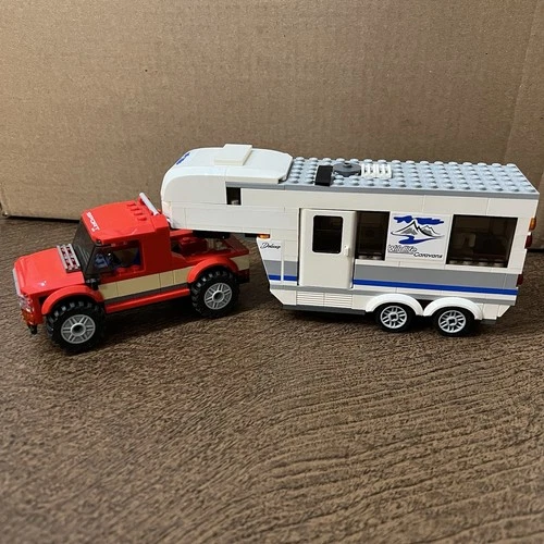 LEGO 60182 Pickup & Caravan City RV Camper Camping Trailer 2018 Incomplete