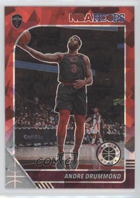 2019 Panini NBA Hoops Premium Stock Red Cracked Ice Prizm Andre Drummond #54 d0l