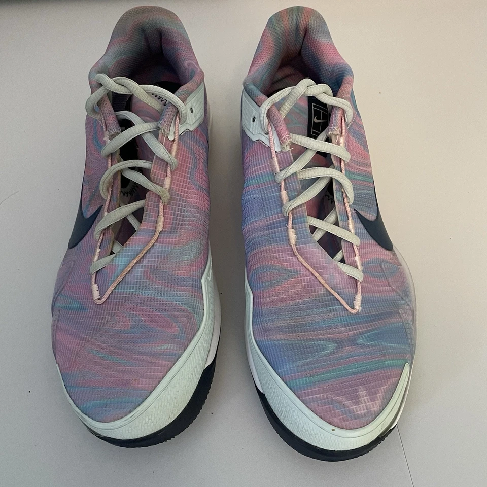 Nike Court Air Zoom Women’s Vapor Pro Tennis Shoe US 9.5 UK 7 EUR 41 Pink Blue - Image 2 of 4