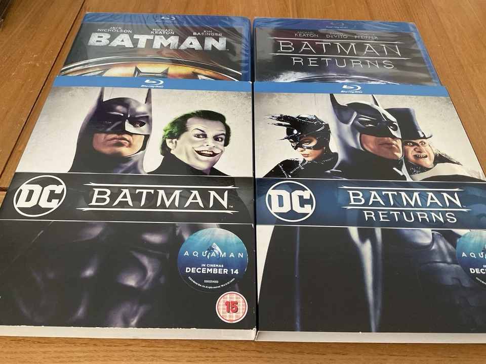 Batman And Batman Returns Blu Rays With DC Slipcovers New And Sealed - Image 2 of 3