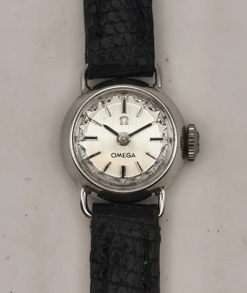 Omega Lady Vintage 18K White Gold Cal: 580 Ref. 7112 GY - 1960s (4.4grs Gold) - Image 3 of 4