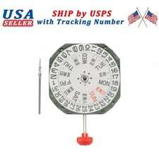Genuine Miyota 2305 Quartz Watch Movement 3 Hand with Day  Date at 3:00