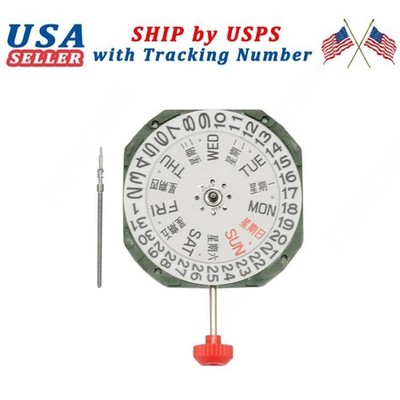 Genuine Miyota 2305 Quartz Watch Movement 3 Hand with Day & Date at 3:00