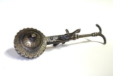 Brass Kajal Dani Box Vintage Carved Birds Sculpture Collectible Holder Indian