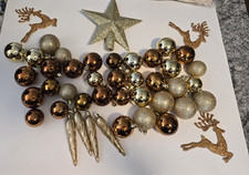 Gold 43ct Christmas Ornaments Shatterproof DEAL READ