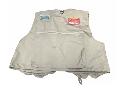 Vintage 80's Columbia Men's Fly Fishing Patched Vest Size XL | eBay