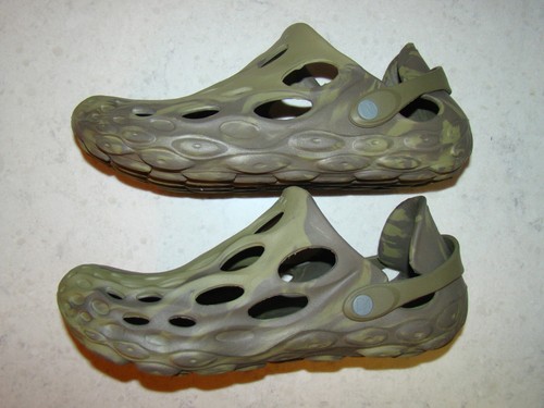 Merrell Hydro Moc Mens 9 W Womens 10.5 Olive Camo Water Croc Clog Shoes - Picture 9 of 10