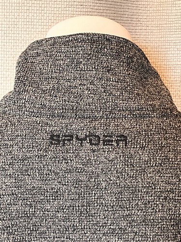 Spyder Raider 1/4 Zip Pullover Sweater Heather Gray - Mens Sz Large - Picture 17 of 24