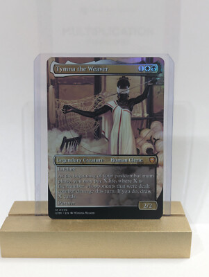 Tymna the Weaver Foil Custom sticker on bulk MTG Commander