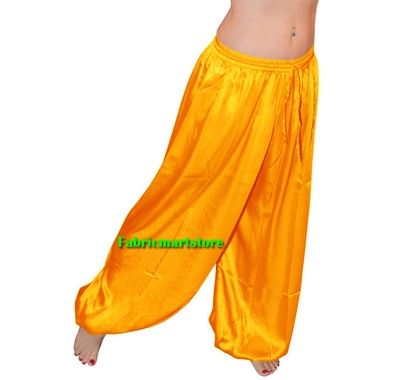 yellow harem pants