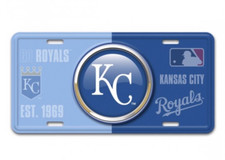 kansas city royals metal license plate made in usa