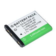 Batmax 2Pcs EN-EL10 NP-45 Li-40B Battery + Quick LED Dual
