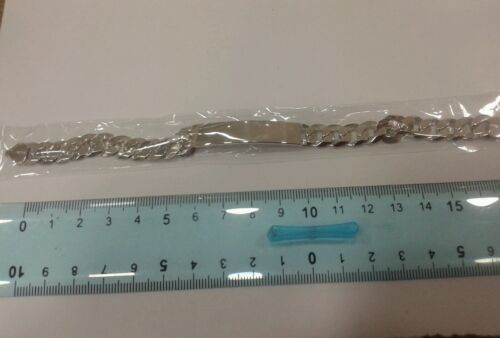 1 925 silver bracelet plate H7mm flame for engraving silver bracelet