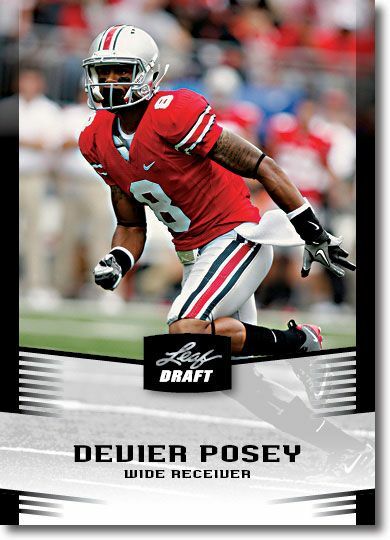 2012 Leaf NFL DRAFT DeVier Posey Rookie Ohio St Rare BLACK RC #/200 