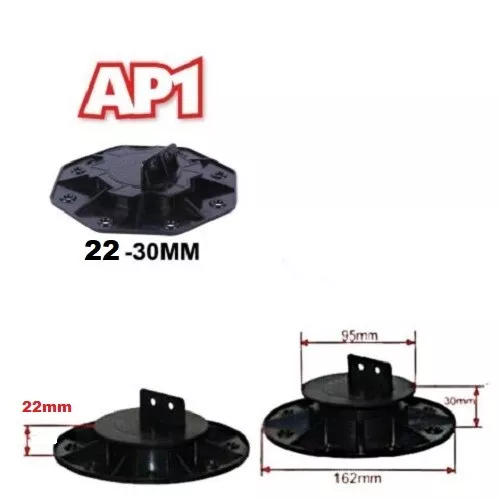 Joist support Pedestal 10-220mm concrete Packs Adjustable risers feet Decking - Picture 30 of 52