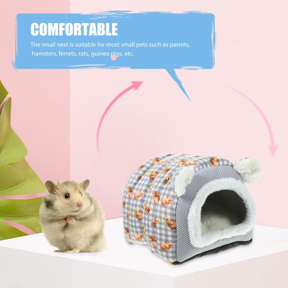 Guinea Pig Bed Hamster House Small Animal Sleeping Bed Winter Bird Hut