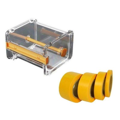 DIY Malerei Modell Masking Tape Dispenser Cutter mit 4Pcs Curve Tapes Abdeckung