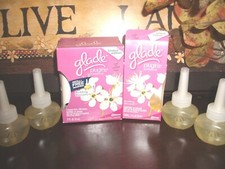 6 Glade Plug in Scented Oil BUDDING BLOSSOMS Spring Scent Refills Plugins