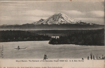 Vintage Postcard 1903 Mount Rainier, Patriarch of the Cascades, Washington (WA)