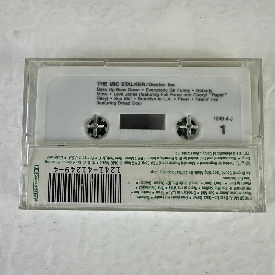 Doctor Ice - The Mic Stalker 1989 Cassette Tape Jive Records Rare RAP sealed - Image 3 of 3