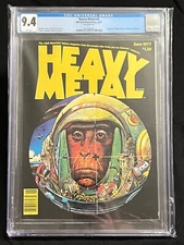 CGC 9.4 Universal Grade Heavy Metal #3 Newsstand Variant (Heavy Metal June 1977)