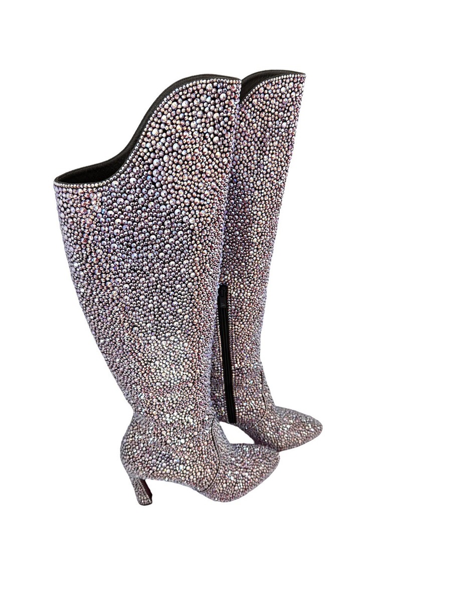 Authentic Christian Louboutin Eleanor Botta 85 Boots Size 39
