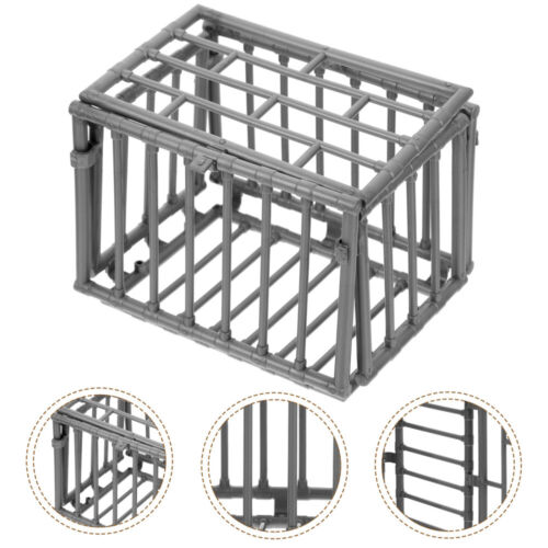 2 accessoires de clôture fée cage pour animaux de compagnie échelle 1/12 à faire soi-même mini-RL - Photo 1/12