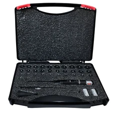 Professional Laser Bore Sight Kit With 32 Adapters Fit 0.17 To 12GA Calibers