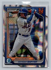 2024 Bowman Chrome Anthony Baptist Lava Refractor /399 Mets