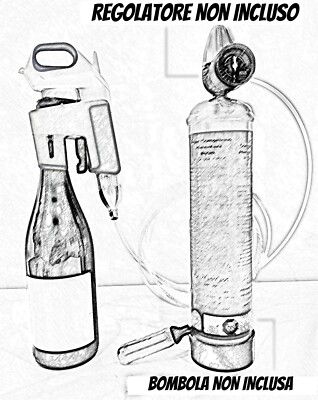 Argon Gasadapter für Wein, passend für Coravin  