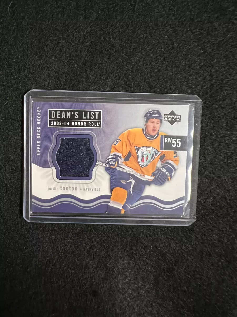 200 04 U.D. Honor Roll Den s List Game Jersey Jordin Tootoo 186 Nashville