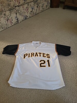 Nice Park Antony Roberto Clemente #21  Pittsburgh Pirates SGA Size XL Jersey