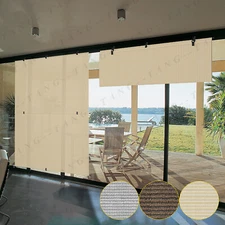 Roller Shade Roll up Shade Patio Porch Gazebo Pergola Foldable Sun Shade Curtain