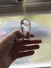 Décoration Père Noël en verre fondu fait main