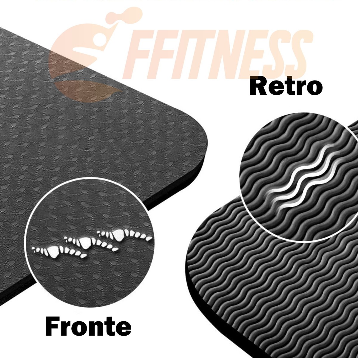 Tappetino Yoga 6mm Antiscivolo Eco-Friendly – Schiuma Per Palestra, Pilates E Fisioterapia 183x61cm