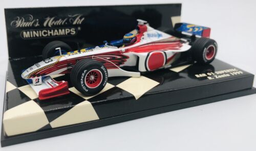 MINICHAMPS miniature car BLU bar 01 supertec j.villeneuve testcar
