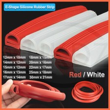 E-Shape Silicone Rubber Sealing Strip 10mm - 30mm Door Window Seal Gasket Strips