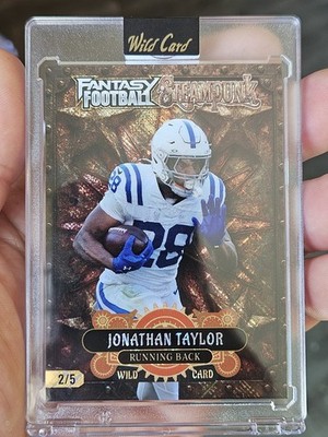2026 Wild Card Fantasy Football Steampunk Jonathan Taylor 2 Of 5
