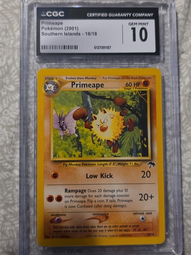Primeape graded CGC 10 for sale on eBay