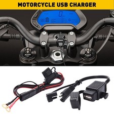 LED Waterproof Motorcycle USB Phone GPS QC 3.0 Fast Charger Adapter