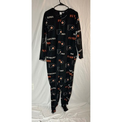NWT Concepts Sport NHL Philadelphia Flyers Fleece Union Suit Pajamas Womens L