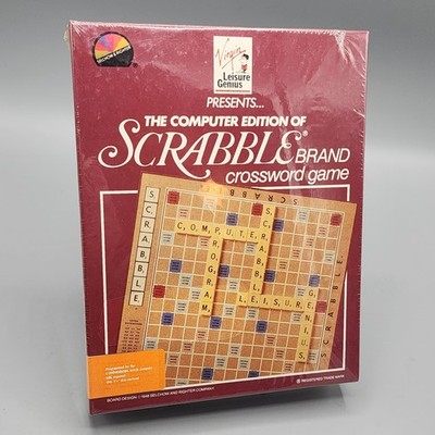 VTG SCRABBLE Brand Crossword Game By Leisure Genius (Commodore 64) Brand NEW