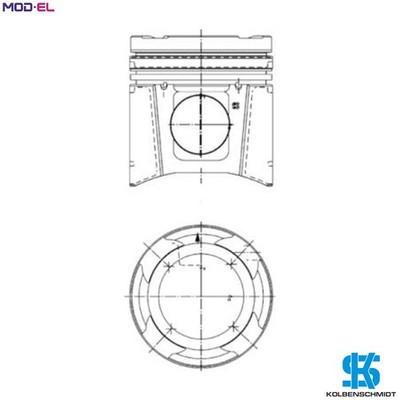 KOLBEN 99697600 STD für D2876LOH20/2876LF12/2876LF13/2876LOH21 12,8L 6Zyl