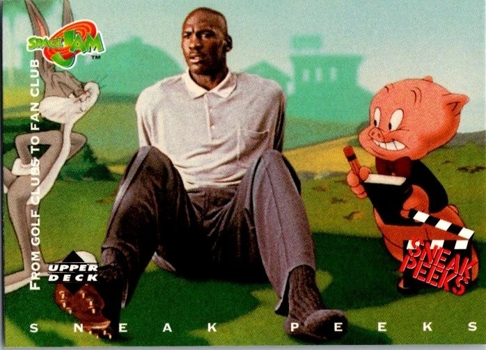 1996 Upper Deck Space Jam - Porky Pig/Michael Jordan #52 for sale
