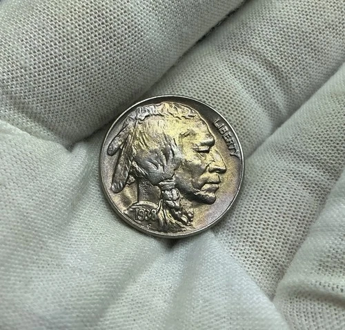 Brilliant GEM Uncirculated 5c 1938-D Buffalo Indian Head Nickel BU Pristine R320